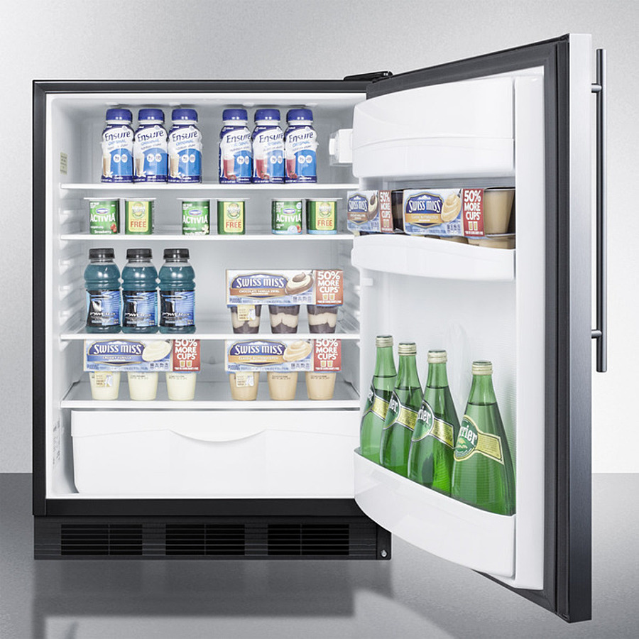 24" Wide Built-In All-Refrigerator, ADA Compliant FF6BKBISSHVADA