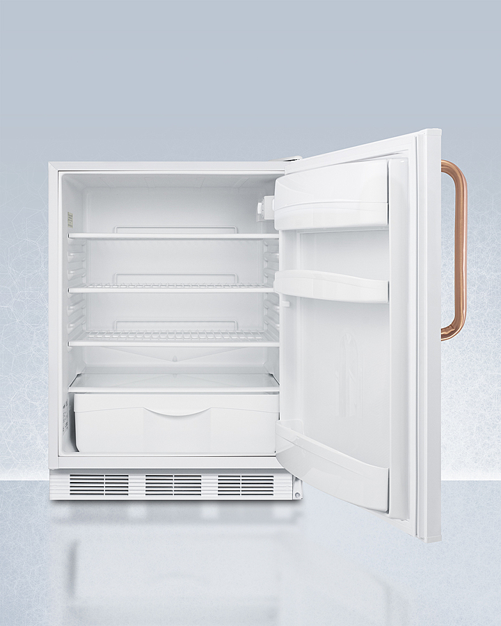 24" Wide Built-In All-Refrigerator with Antimicrobial Pure Copper Handle, ADA Compliant FF6LWBI7TBCADA