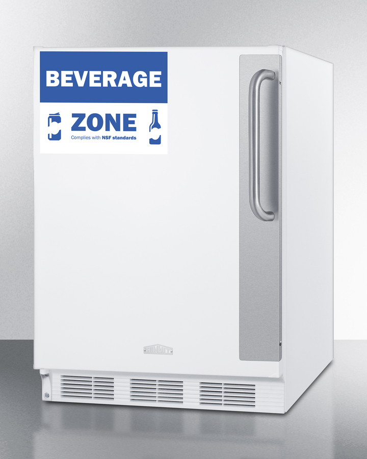 24" Wide All-Refrigerator, ADA Height FF6W7BZADALHD
