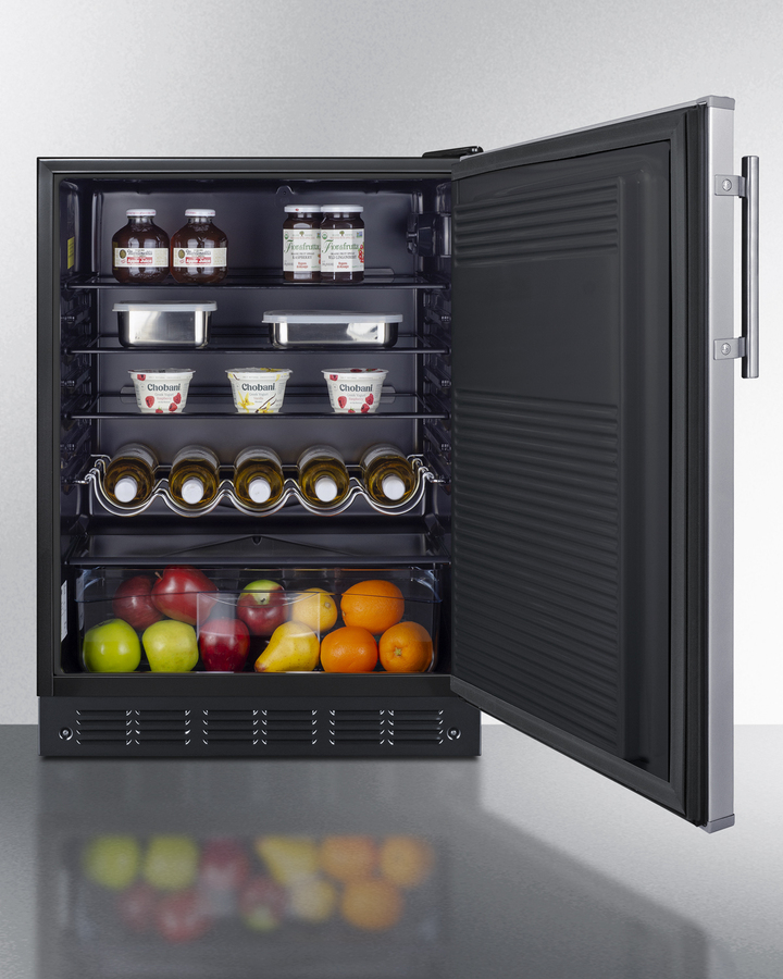 24" Wide All-Refrigerator, ADA Compliant view 4