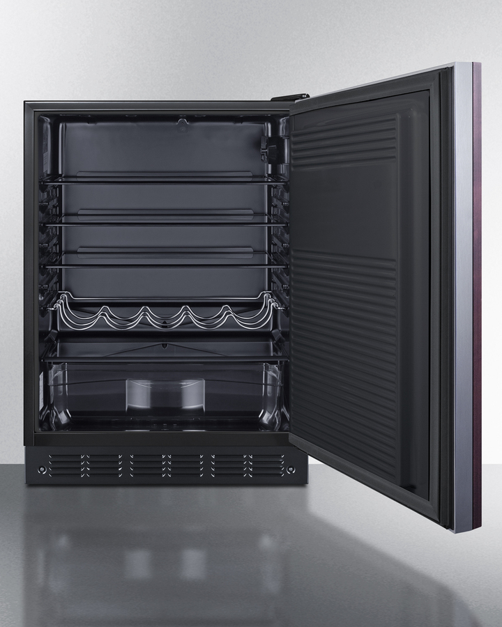 24" Wide All-Refrigerator, ADA Compliant (Panel Not Included) FF708BLSSIFADA