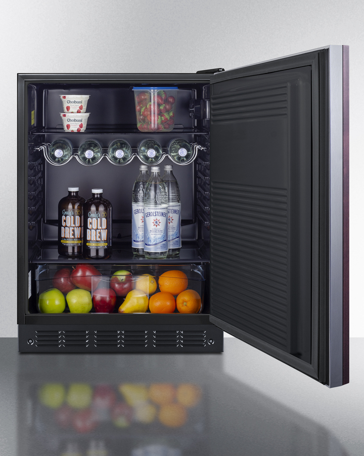 24" Wide All-Refrigerator, ADA Compliant (Panel Not Included) FF708BLSSIFADA