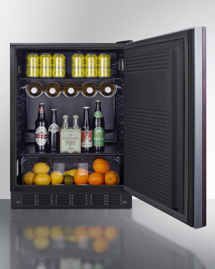 24" Wide All-Refrigerator, ADA Compliant (Panel Not Included) FF708BLSSIFADA