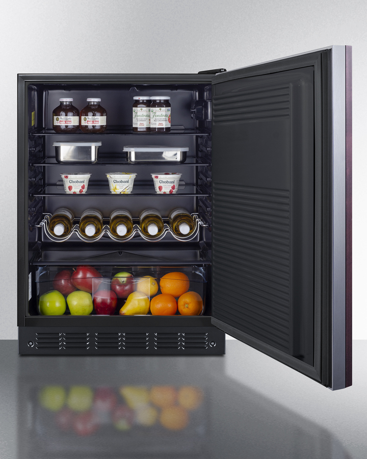 24" Wide All-Refrigerator, ADA Compliant (Panel Not Included) FF708BLSSIFADA