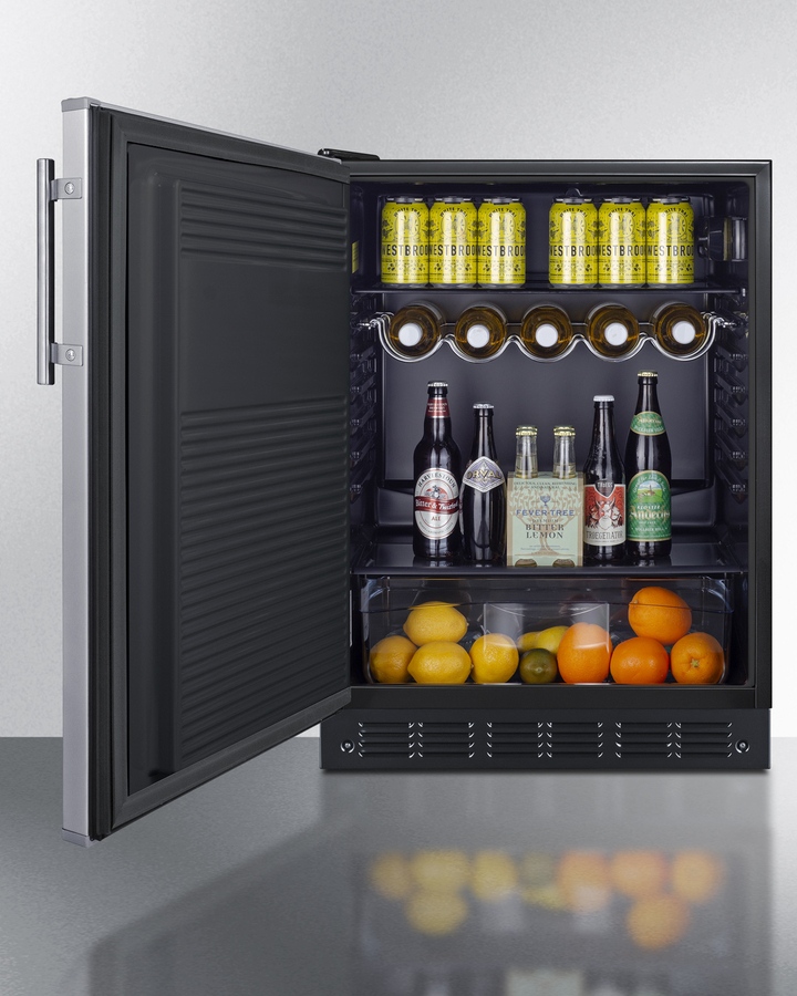 24" Wide All-Refrigerator FF708BLSSLHD