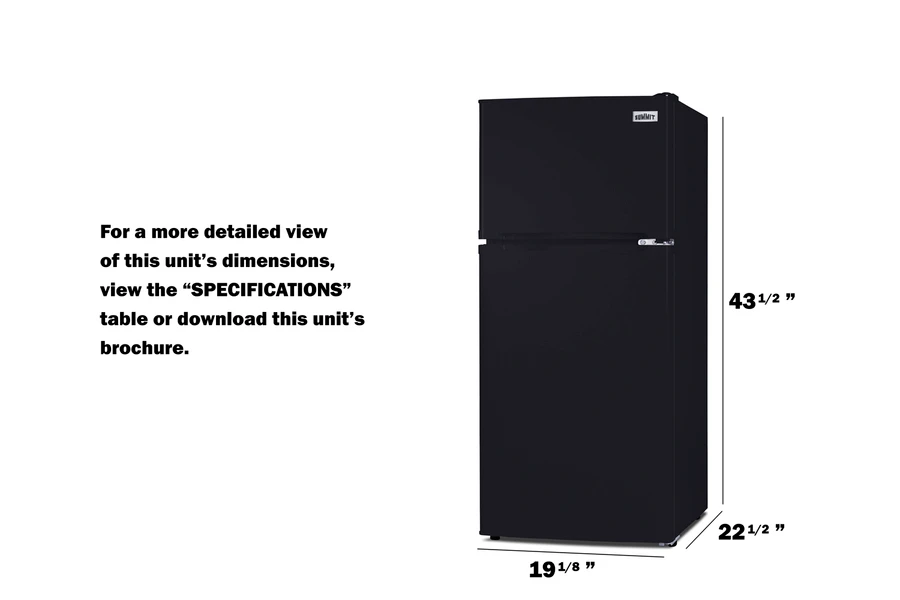 19" Wide Top Mount Refrigerator-Freezer FF713B