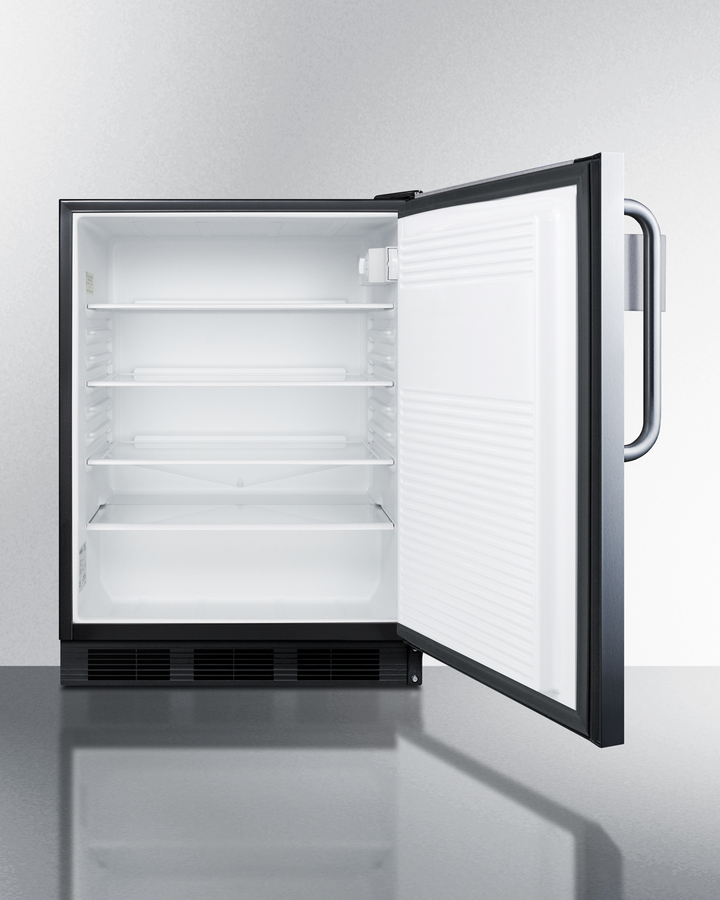 24" Wide Built-In All-Refrigerator, ADA Compliant, with Speed Rail FF7BKBISSTBADASR