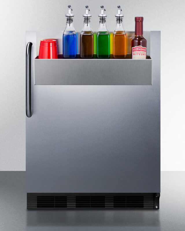24" Wide All-Refrigerator with Speed Rail FF7BKSSTBSR