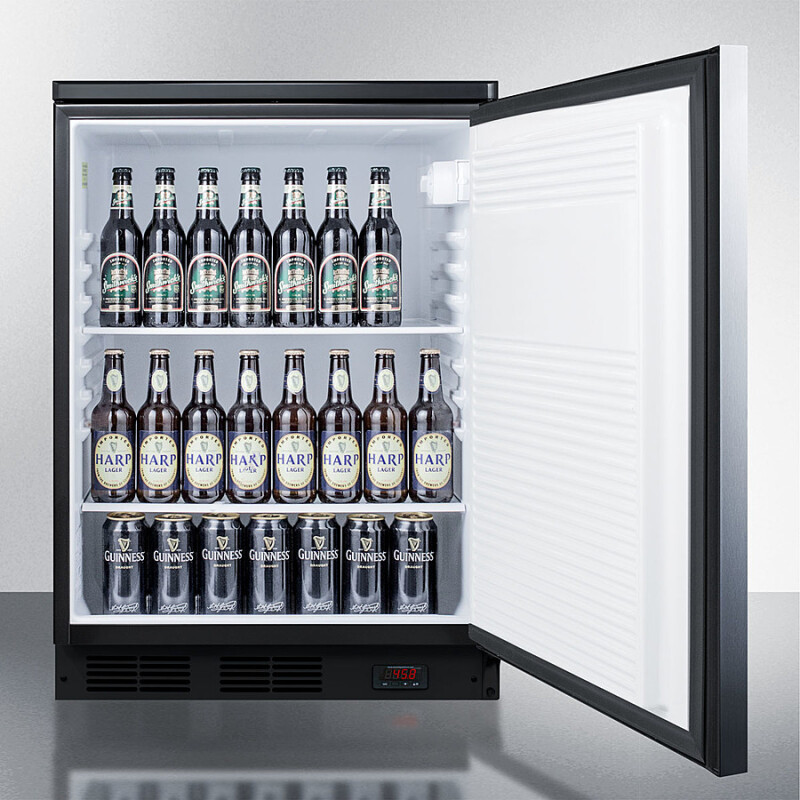 24" Wide Built-In Pub Cellar FF7LBLKBIPUBSSHH
