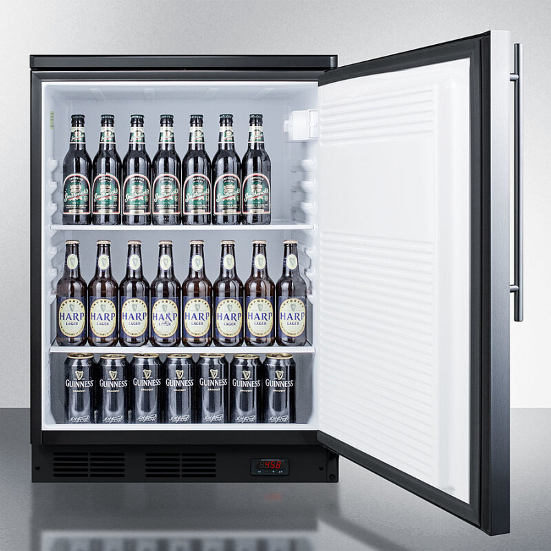 24" Wide Built-In Pub Cellar FF7LBLKBIPUBSSHV