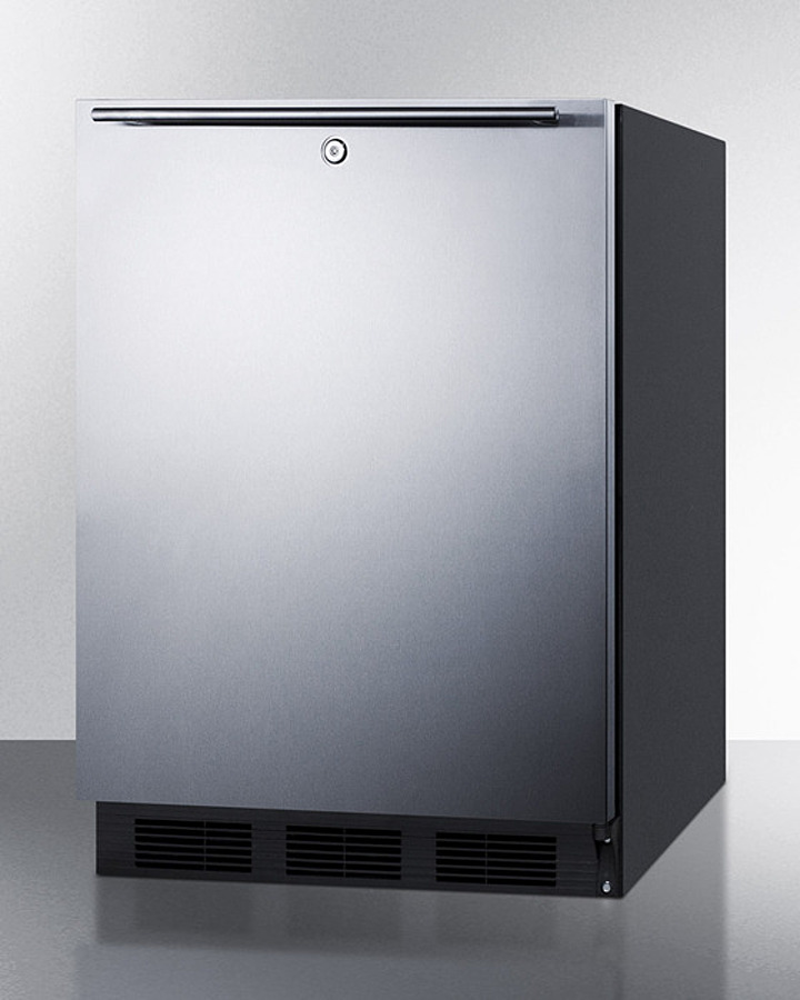 24" Wide Built-In All-Refrigerator, ADA Compliant FF7LBLKBISSHHADA