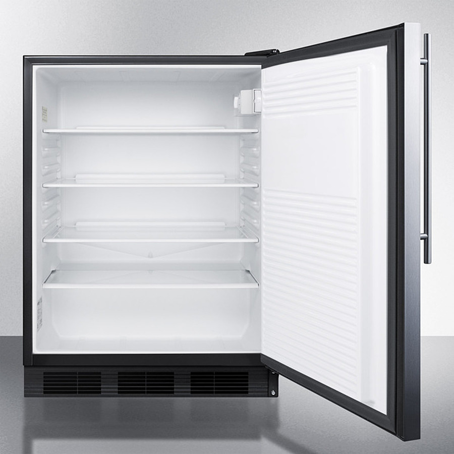 24" Wide Built-In All-Refrigerator, ADA Compliant FF7LBLKBISSHVADA