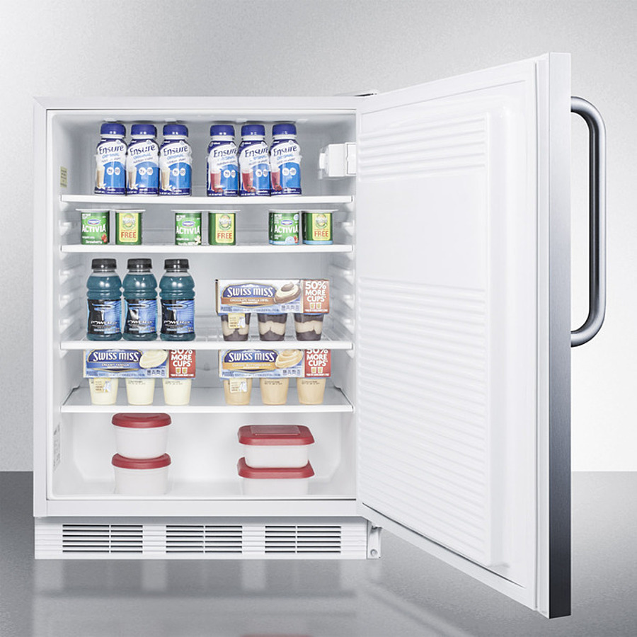 24" Wide Built-In All-Refrigerator, ADA Compliant FF7LWBISSTBADA