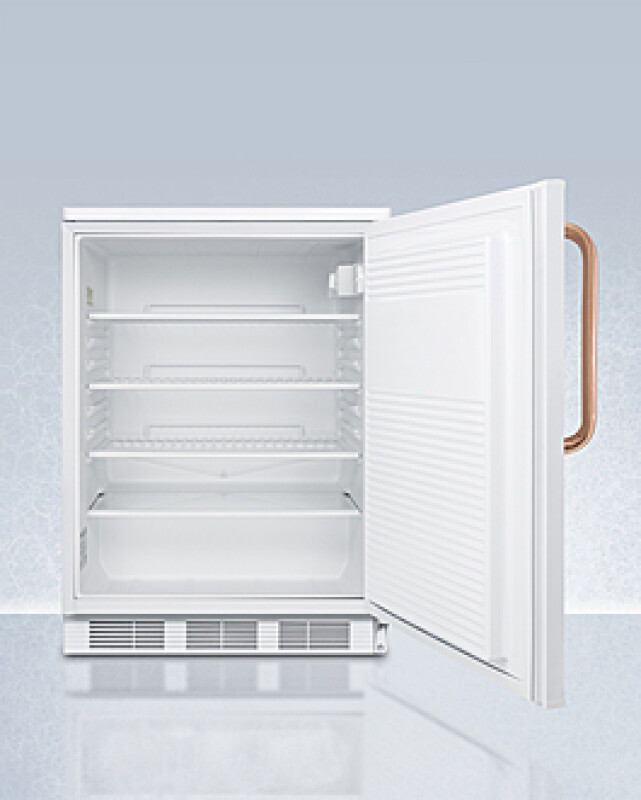 24" Wide All-Refrigerator with Antimicrobial Pure Copper Handle FF7LWTBC