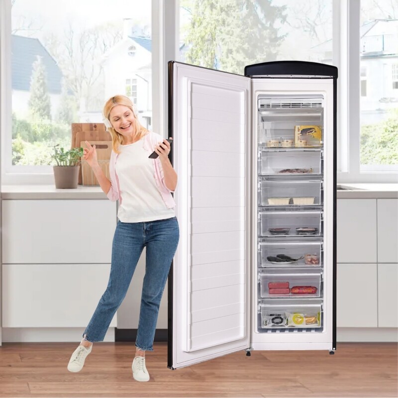 Conserv 8.3cf Classic Retro Upright Freezer Frost Free 24 FF830B, product image 5 of 21