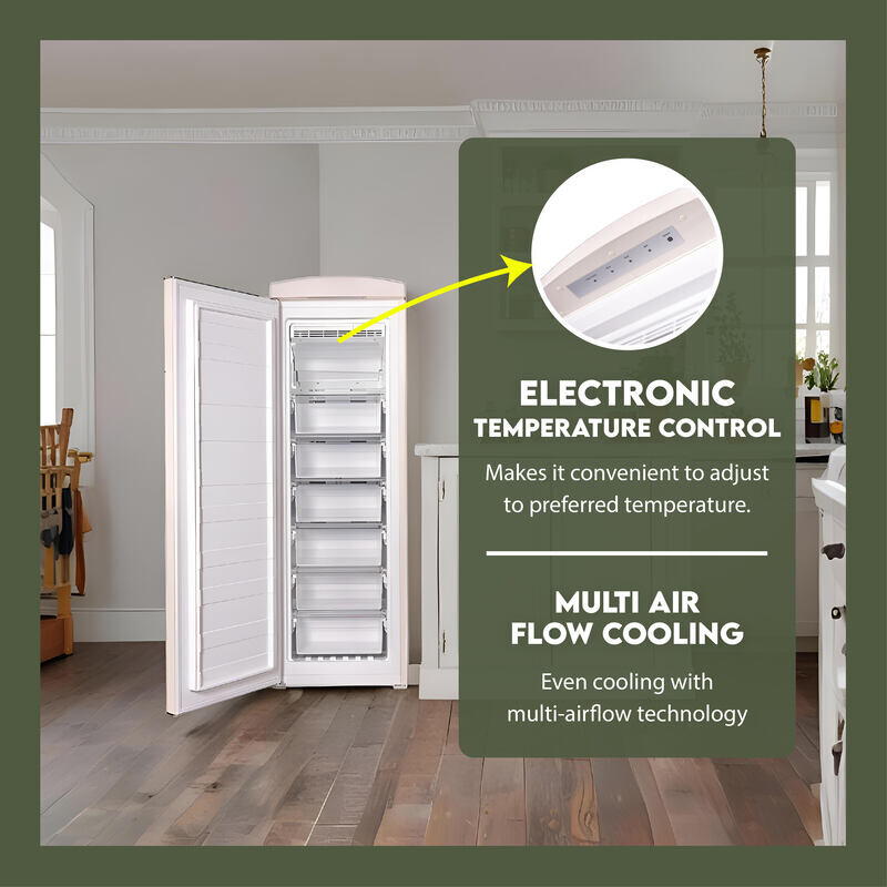 Conserv 8.3cf Classic Retro Upright Freezer Frost Free 24 FF830C