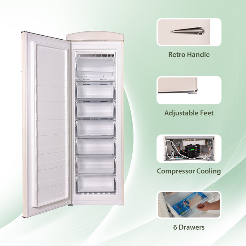 Conserv 8.3cf Classic Retro Upright Freezer Frost Free 24 FF830C