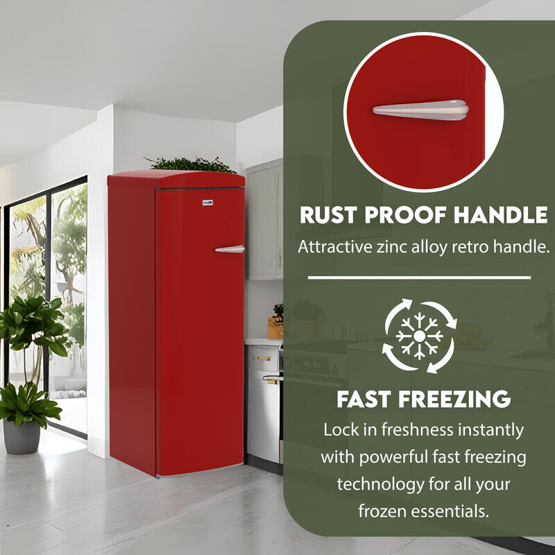 Conserv 8.3cf Classic Retro Upright Freezer Frost Free 24 FF830R, product image 6 of 15