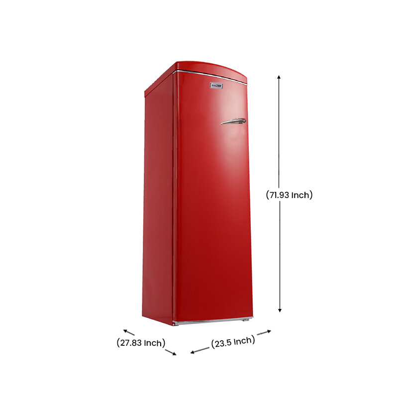 Conserv 8.3cf Classic Retro Upright Freezer Frost Free 24 FF830R, product image 12 of 15