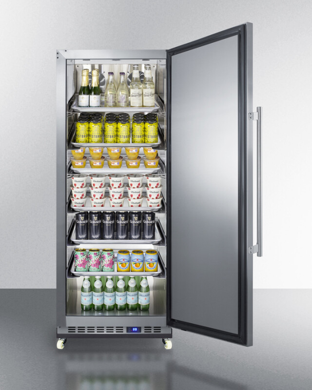 24" Wide Mini Reach-In All-Refrigerator with Dolly FFAR121SSRI