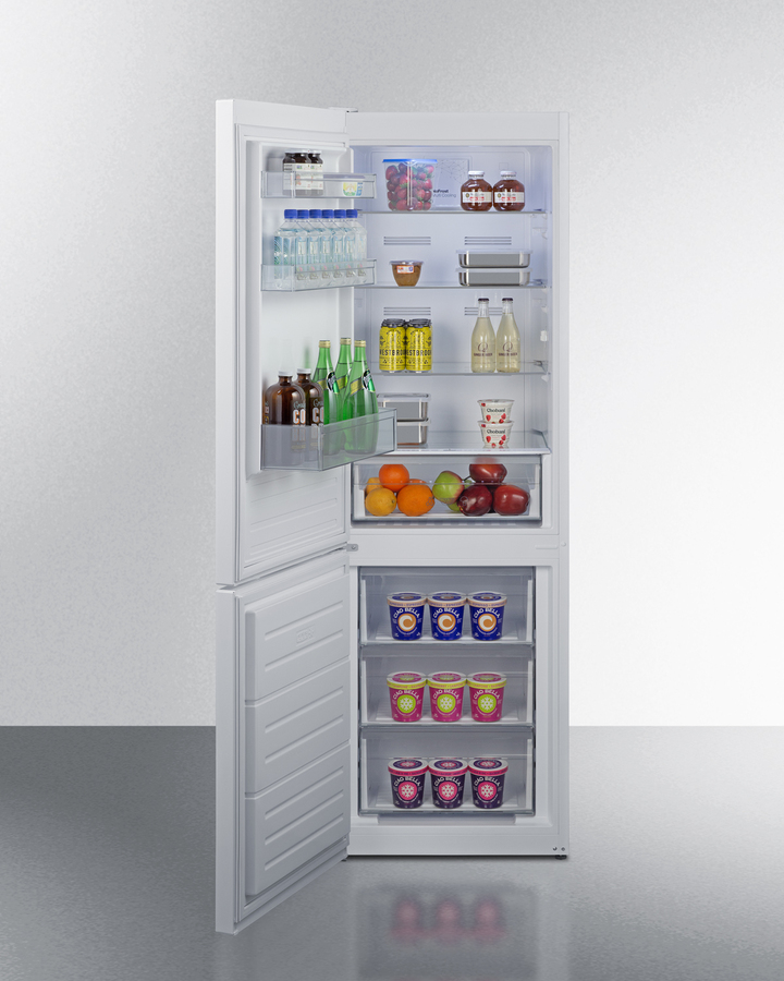 24" Wide Wide Bottom Mount Refrigerator-Freezer view 3
