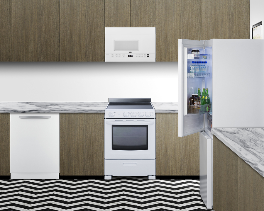 24" Wide Wide Bottom Mount Refrigerator-Freezer view 5