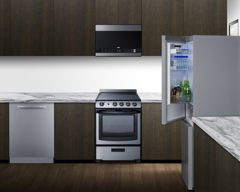24" Wide Bottom Mount Refrigerator-Freezer with Icemaker FFBF124SSIMLHD
