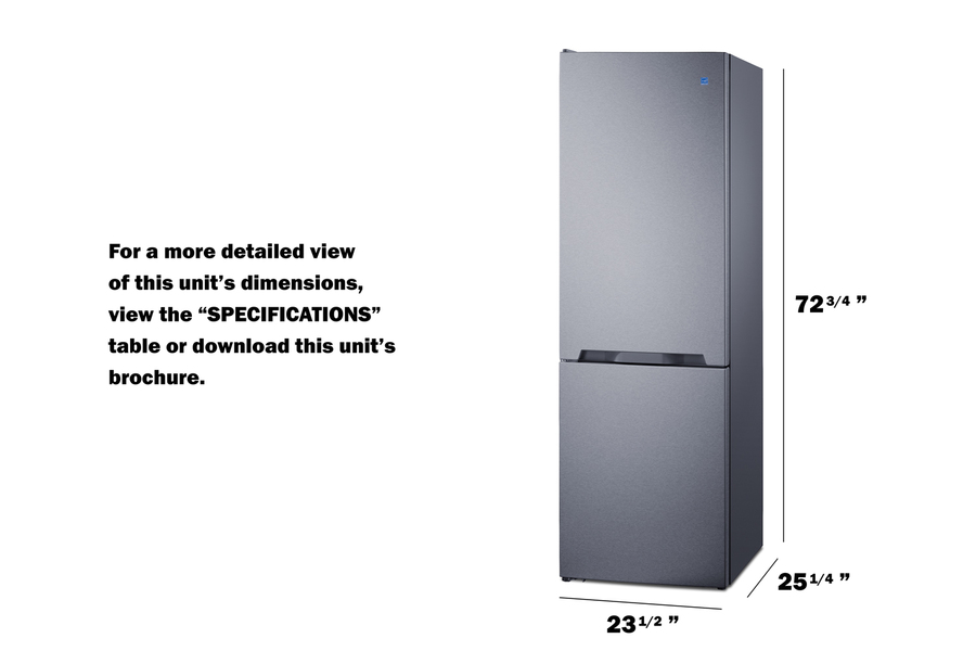 24" Wide Bottom Mount Refrigerator-Freezer view 9