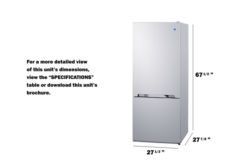 28" Wide Bottom Mount Refrigerator-Freezer view 8