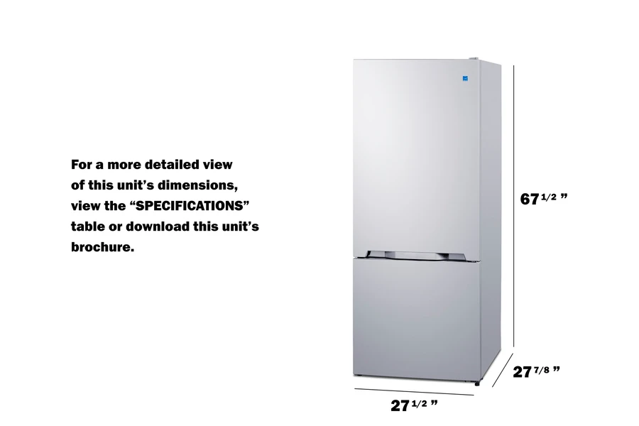 28" Wide Bottom Mount Refrigerator-Freezer with Icemaker FFBF151WIM
