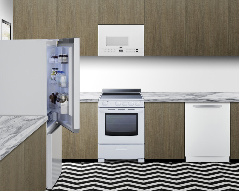 30" Wide Bottom-Mount Refrigerator-Freezer, Counter Depth view 2