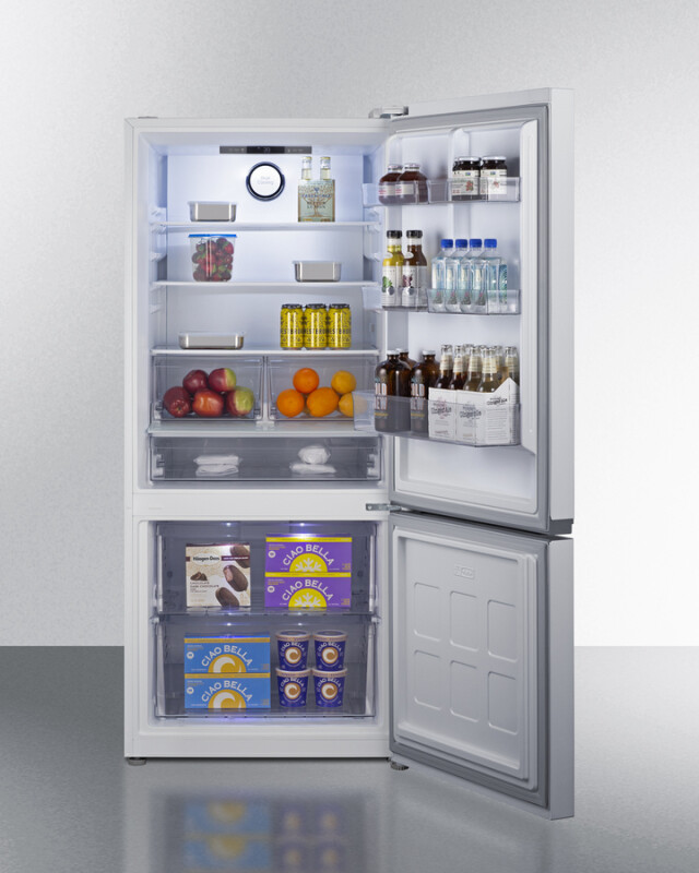 30" Wide Bottom-Mount Refrigerator-Freezer, Counter Depth view 7