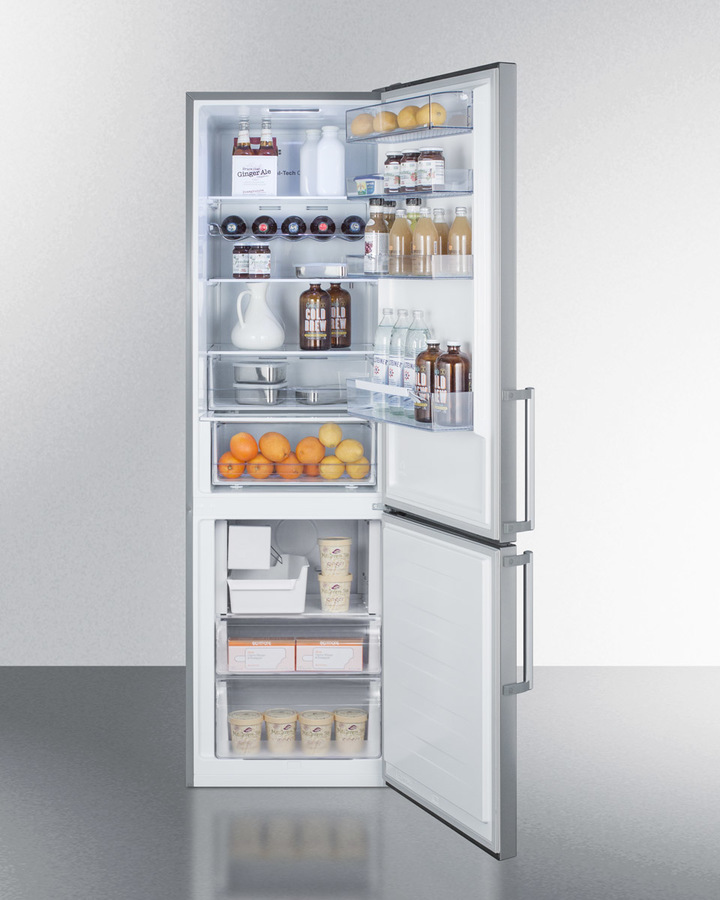 24" Wide Built-In Bottom Freezer Refrigerator With Icemaker FFBF192SSBIIM