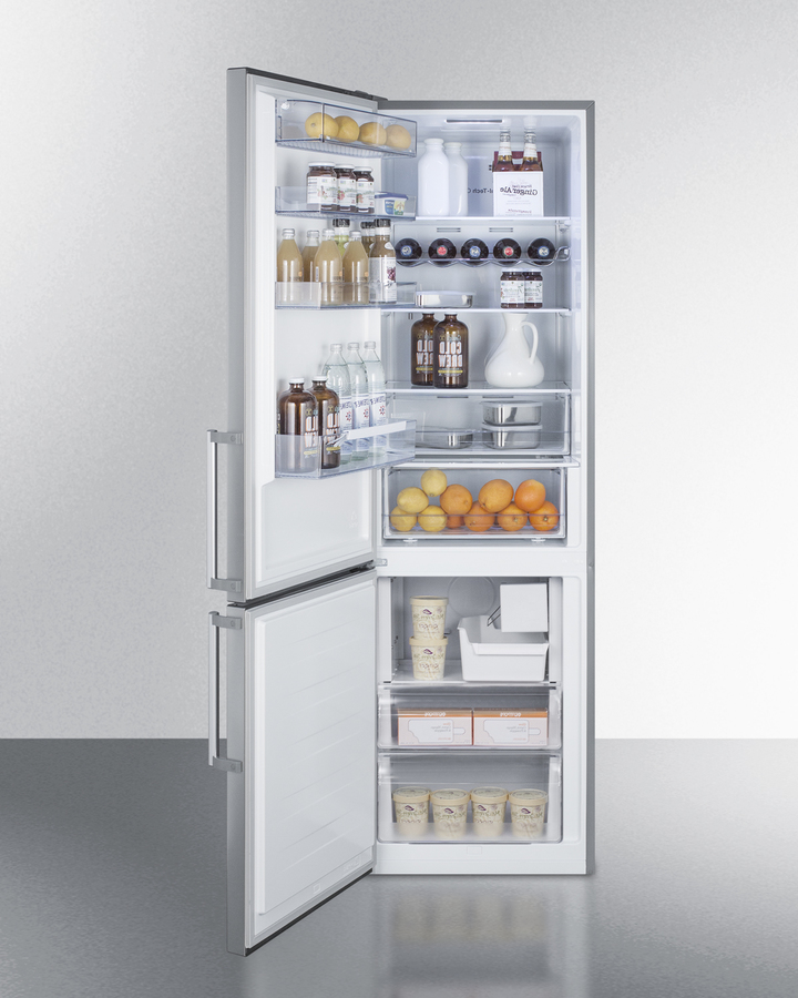 24" Wide Built-In Bottom Freezer Refrigerator With Icemaker FFBF192SSBIIMLHD