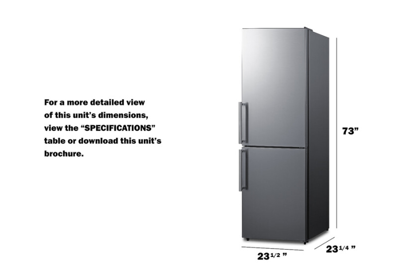 24" Wide Bottom Freezer Refrigerator view 8