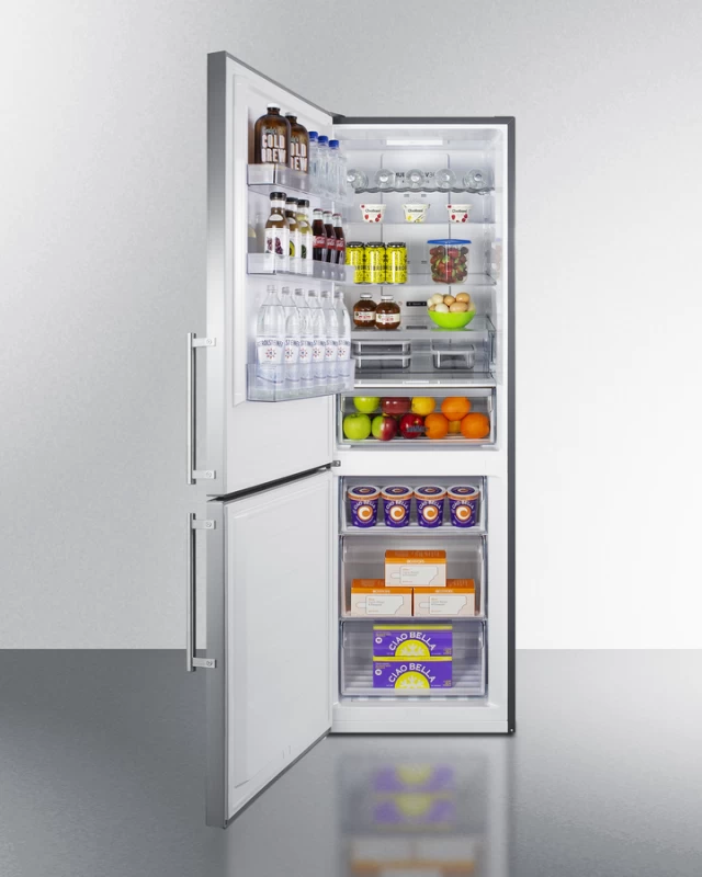24" Wide Bottom Freezer Refrigerator FFBF249SS2LHD