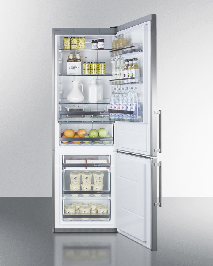 24" Wide Built-In Bottom Freezer Refrigerator FFBF249SSBI