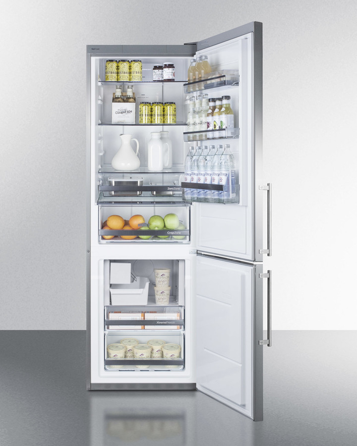 24" Wide Bottom Freezer Refrigerator With Icemaker FFBF249SSIM