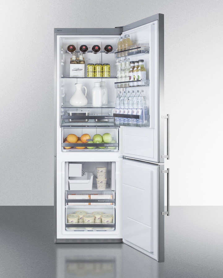 24" Wide Bottom Freezer Refrigerator With Icemaker FFBF249SSIM