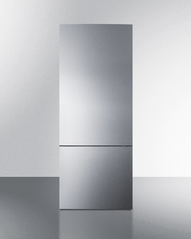 Summit 28" Wide Bottom Freezer Refrigerator Stainless Steel FFBF279SSX Picture 1