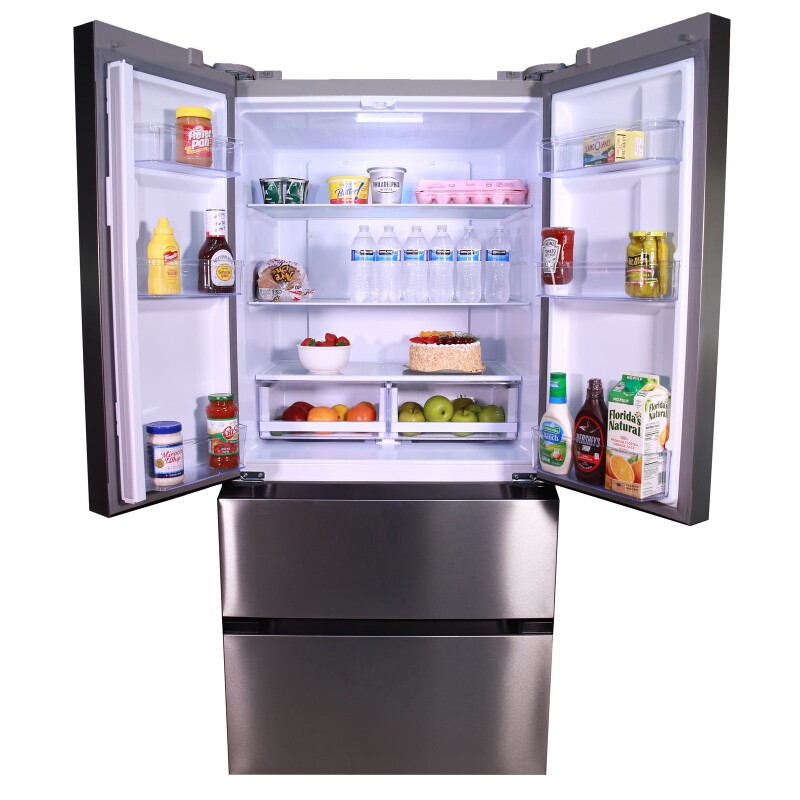 Avanti Frost Free French Door Refrigerator, 18.0 cu. ft. FFFDD18L3S, product image 3 of 6
