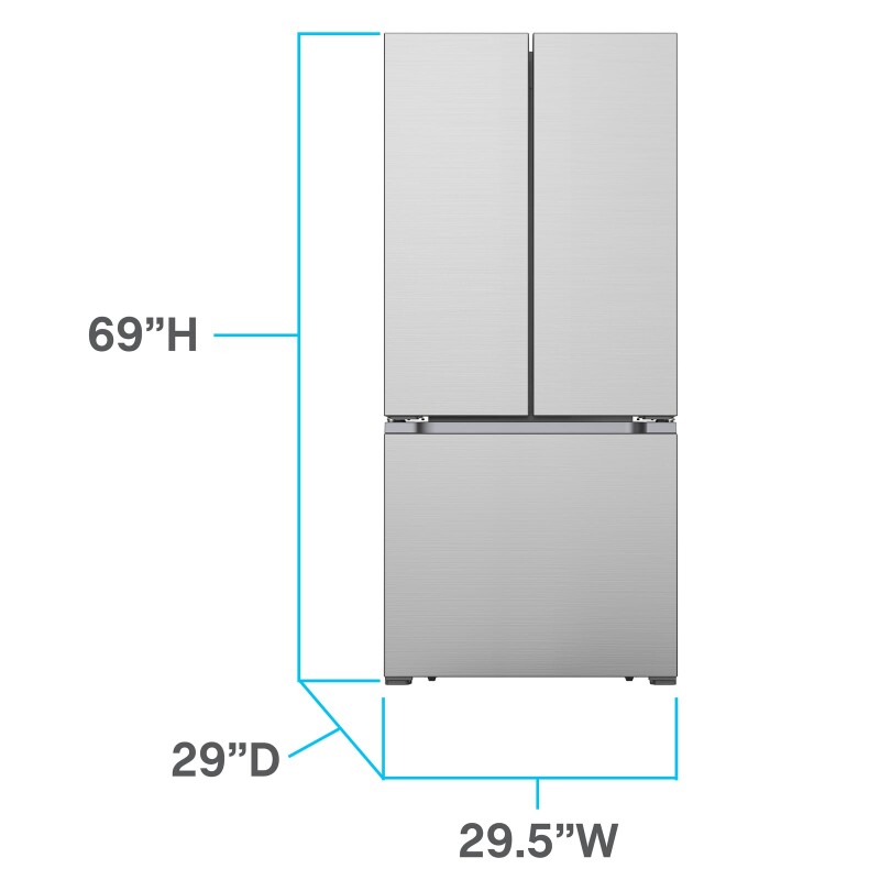 Avanti Frost Free French Door Refrigerator, 17.5 cu. ft. view 5