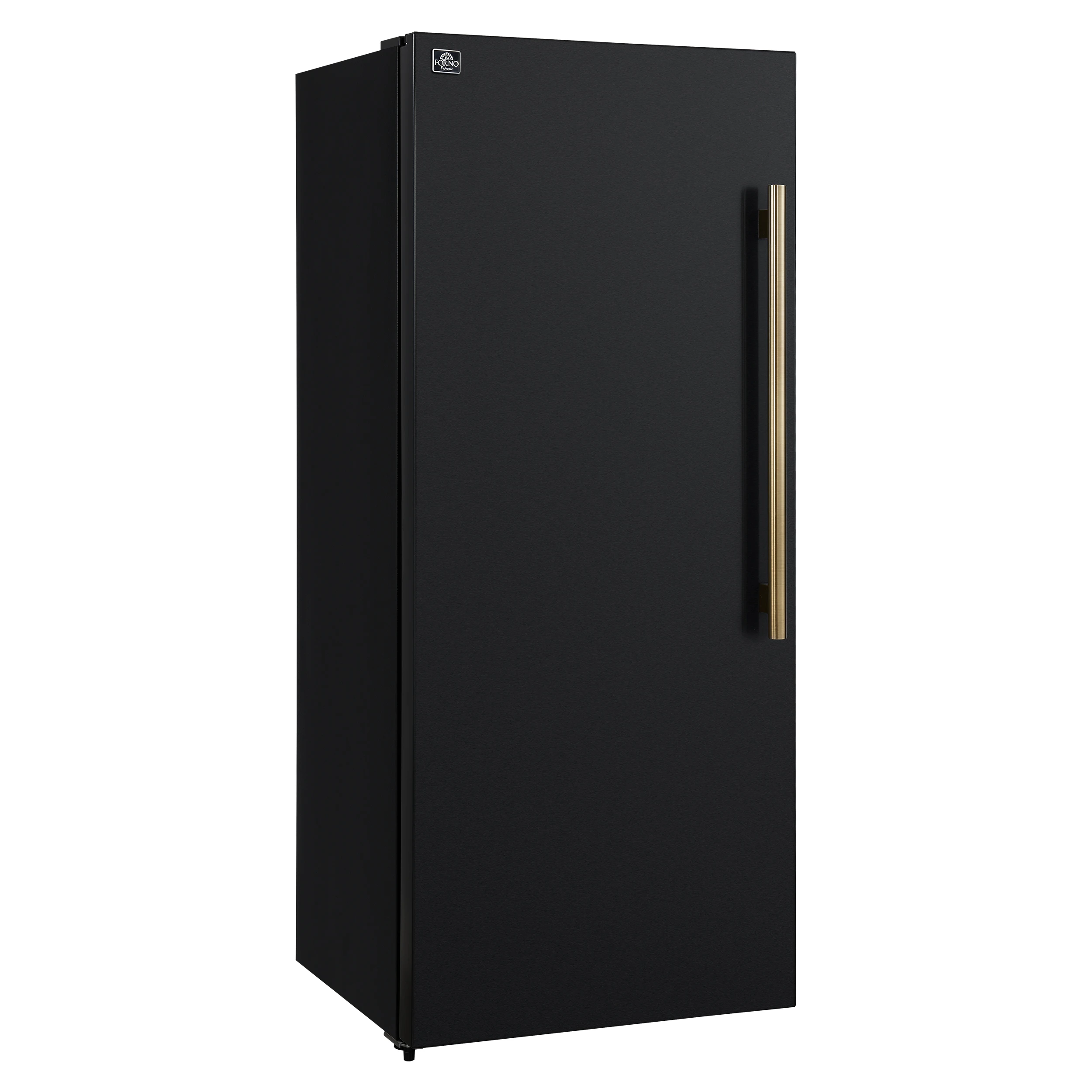 Maderno 28-Inch Convertible Upright Freezer/Refrigerator in with Antique Brass Handle, 13.6 cu.ft., Left Swing FFFFD172228BLKLS