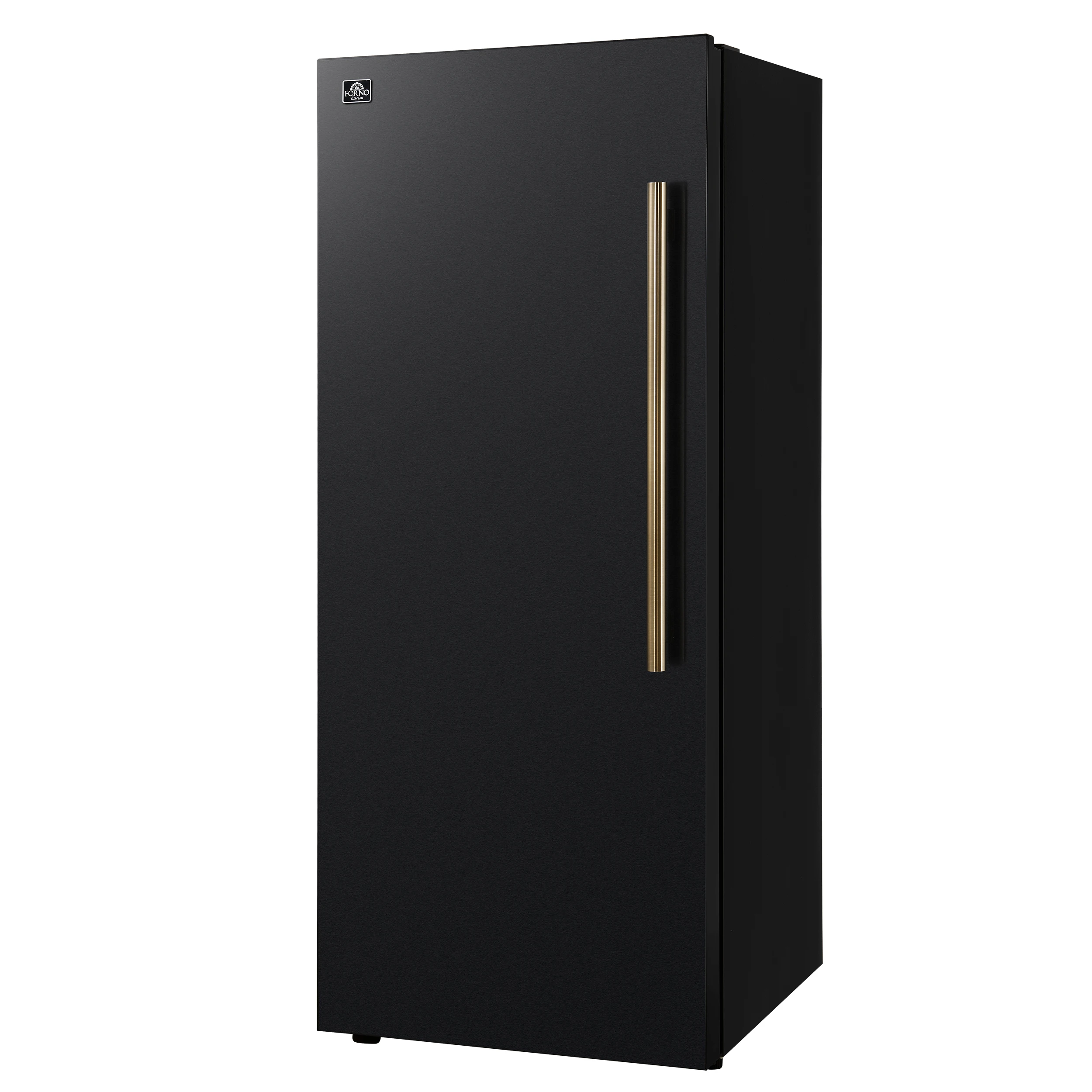 Maderno 28-Inch Convertible Upright Freezer/Refrigerator in with Antique Brass Handle, 13.6 cu.ft., Left Swing FFFFD172228BLKLS