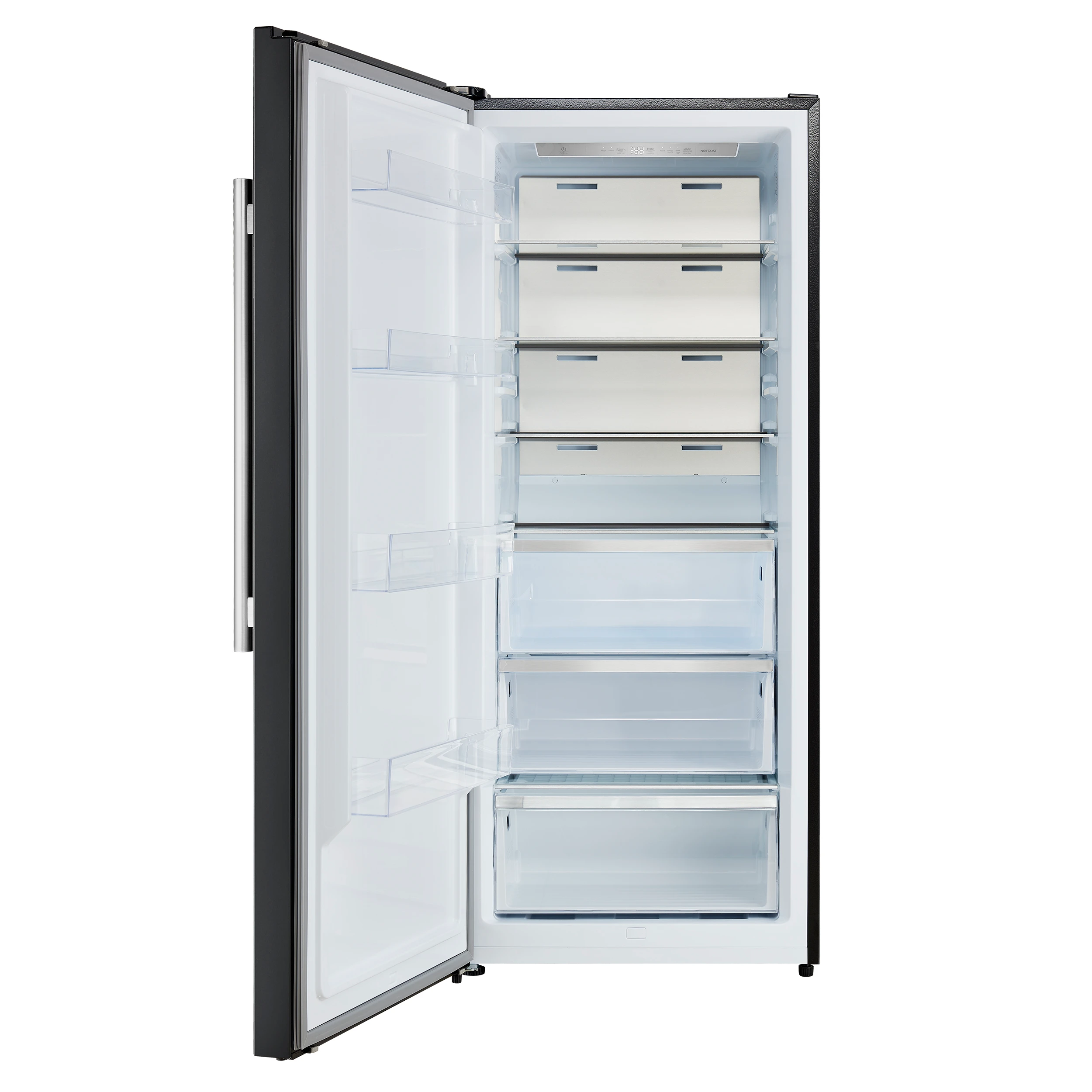 Maderno 28-Inch Convertible Upright Freezer/Refrigerator in with Antique Brass Handle, 13.6 cu.ft., Left Swing FFFFD172228BLKLS