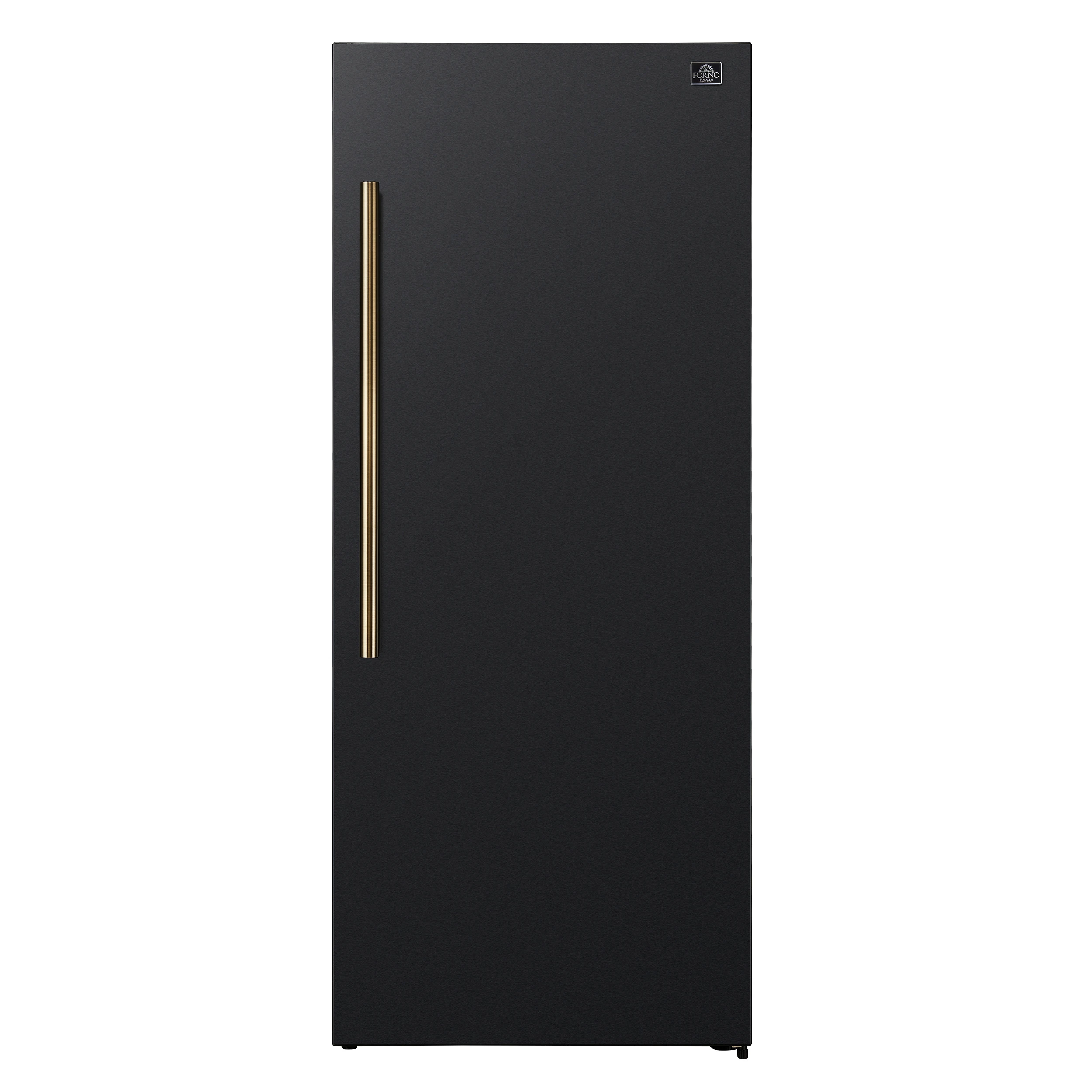 Maderno 28-Inch Convertible Freezer/Refrigerator in with Antique Brass Handle, 13.6 cu.ft. Right Swing FFFFD172228BLKRS