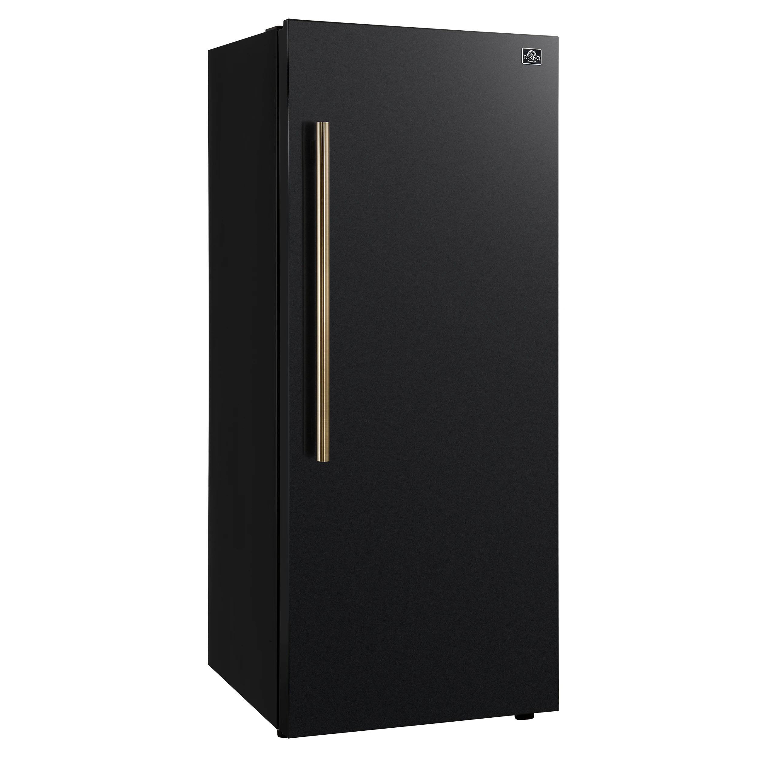Maderno 28-Inch Convertible Freezer/Refrigerator in with Antique Brass Handle, 13.6 cu.ft. Right Swing FFFFD172228BLKRS