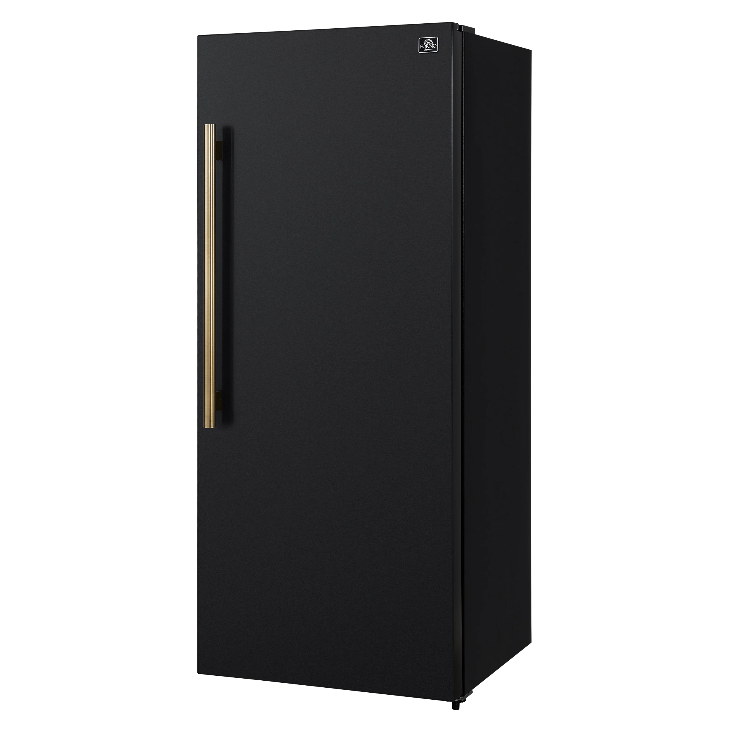 Maderno 28-Inch Convertible Freezer/Refrigerator in with Antique Brass Handle, 13.6 cu.ft. Right Swing FFFFD172228BLKRS