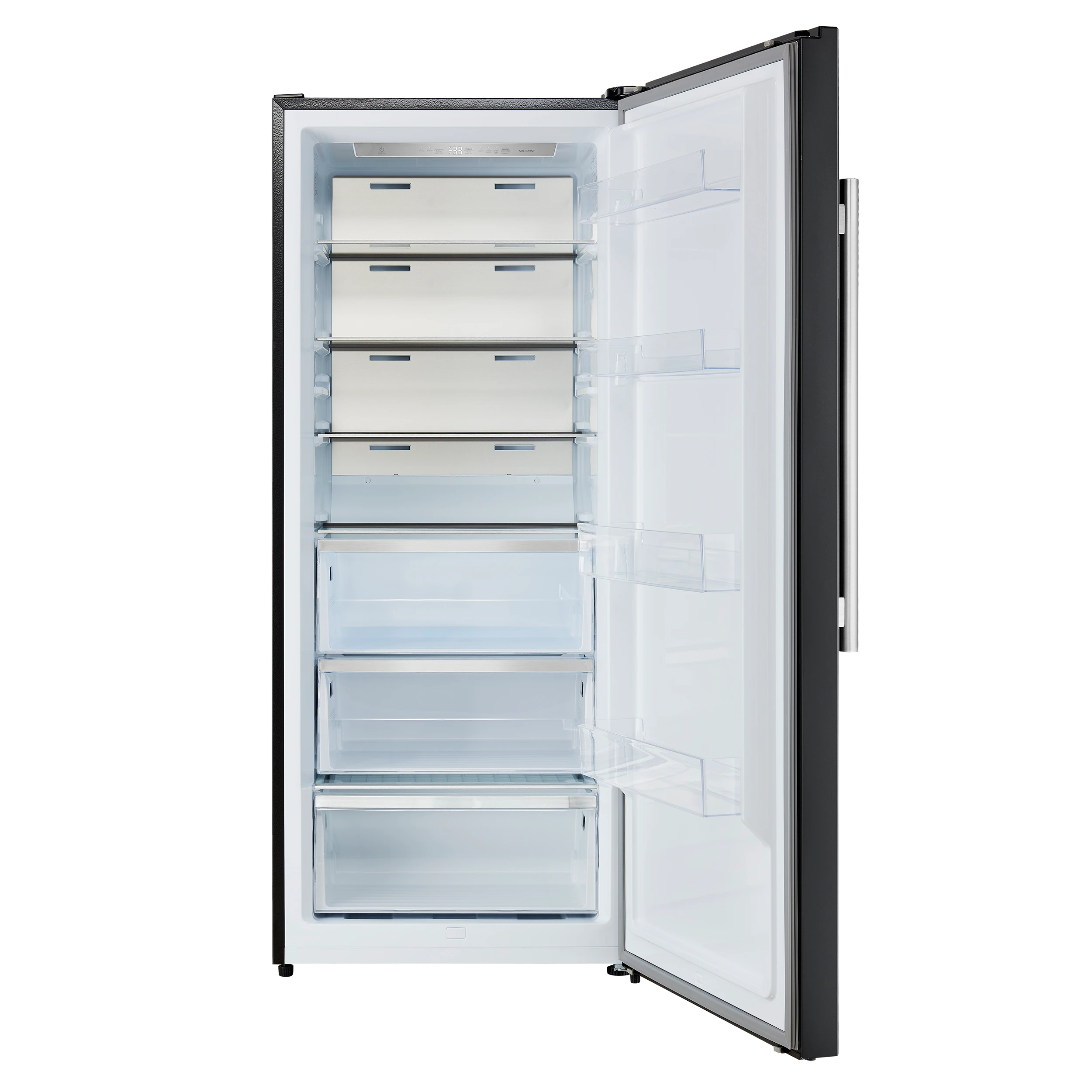 Maderno 28-Inch Convertible Freezer/Refrigerator in with Antique Brass Handle, 13.6 cu.ft. Right Swing FFFFD172228BLKRS