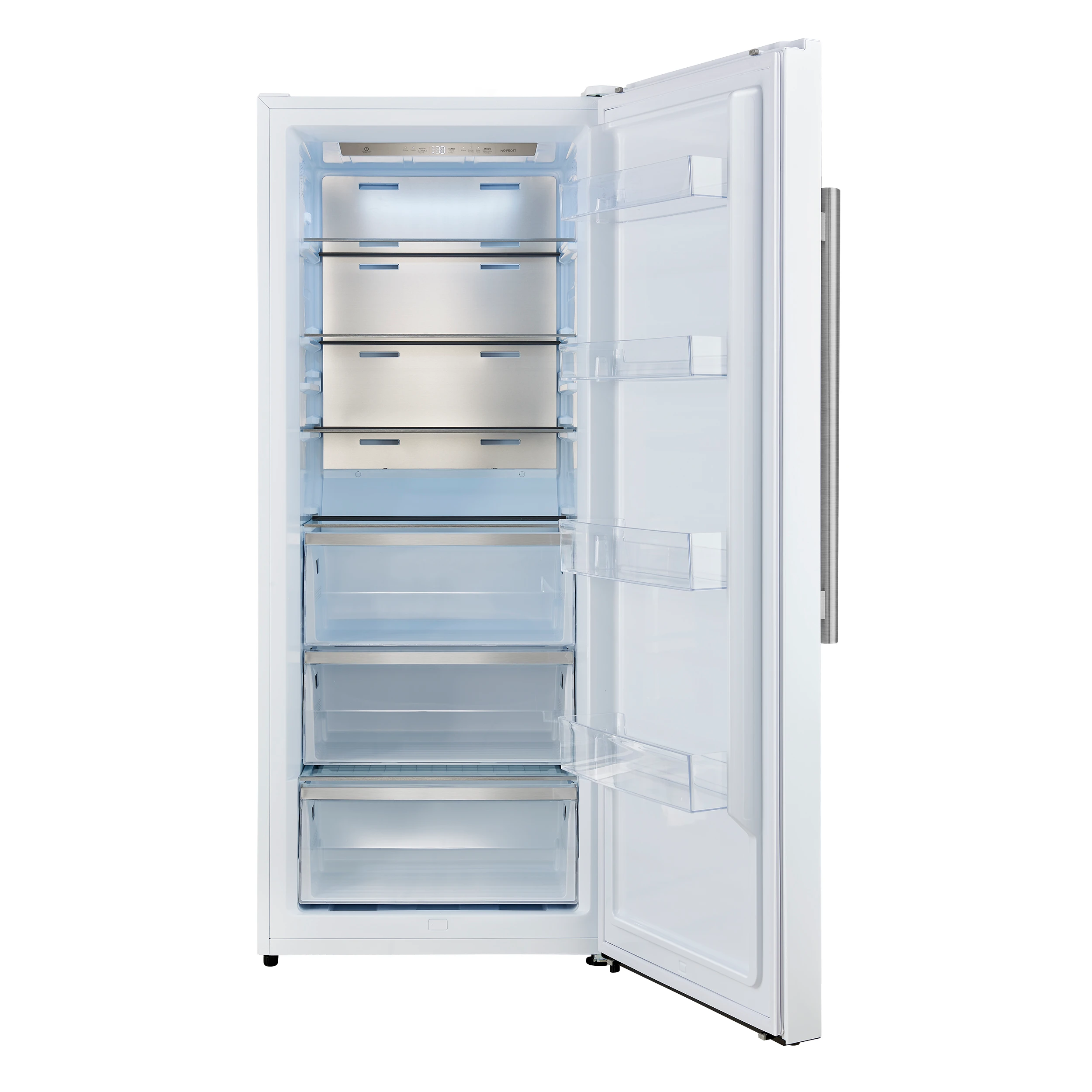Maderno 28-Inch Convertible Freezer/Refrigerator in with Antique Brass Handle, 13.6 cu.ft. Right Swing FFFFD172228WHTRS